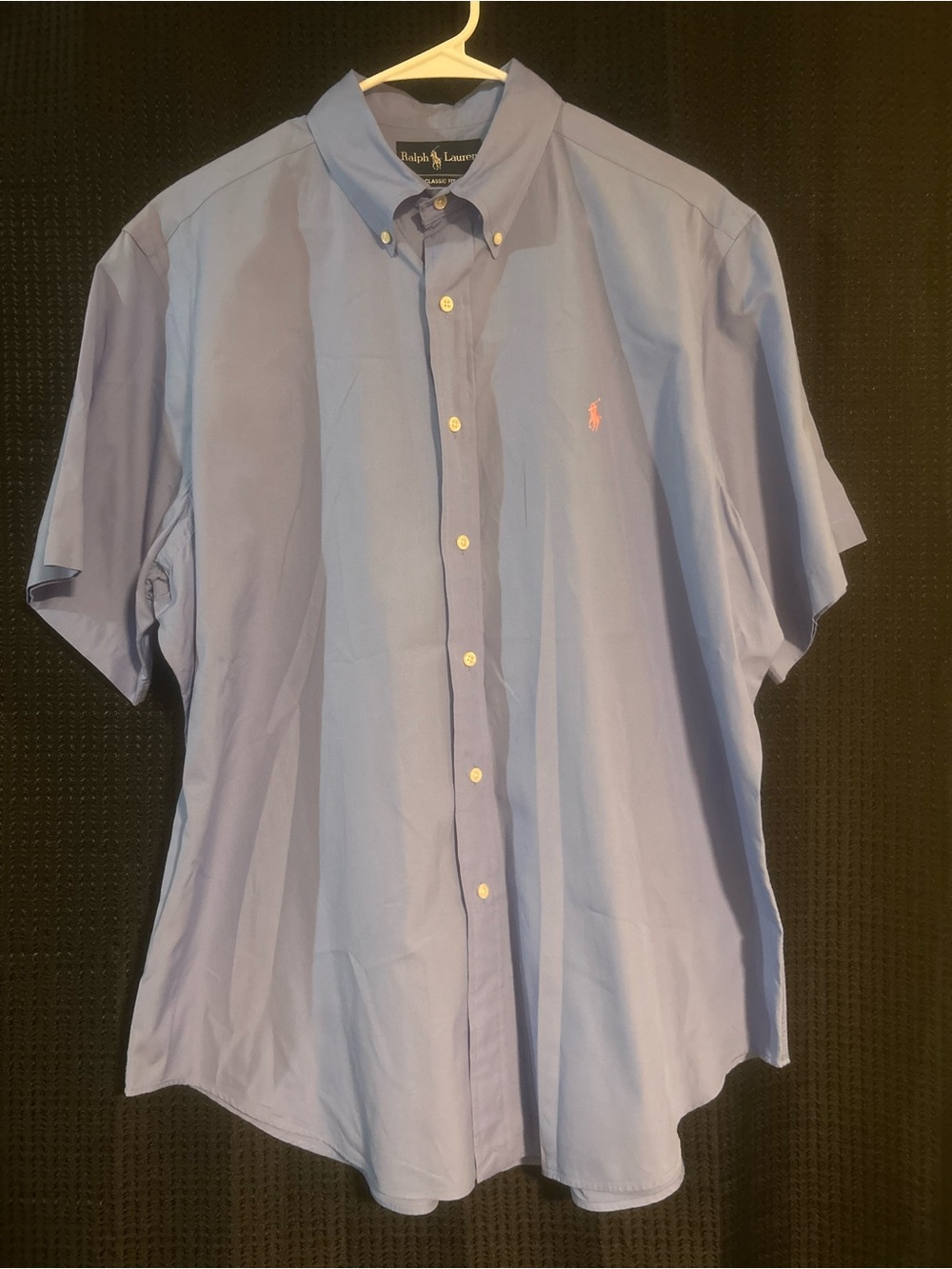 Ralph Lauren Light Blue Short Sleeve Button-Down Shirt